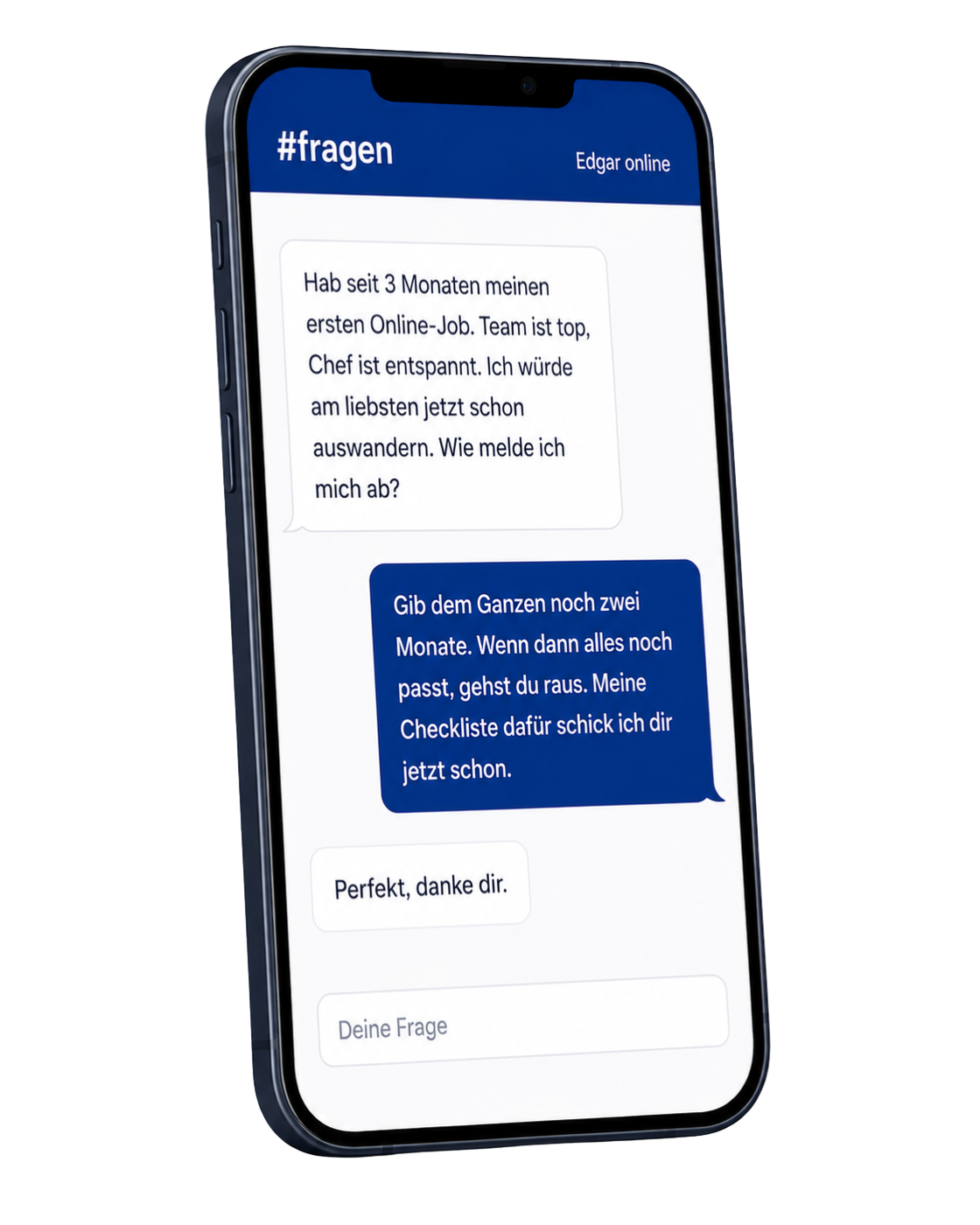 Fragen-Chat im Handy